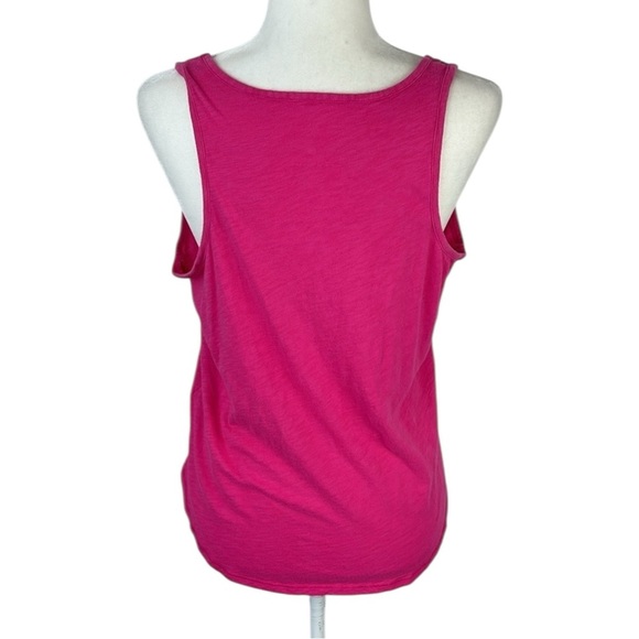 New York & Company Pink Sunglasses V-Neck Tank Size L - Picture 4 of 5